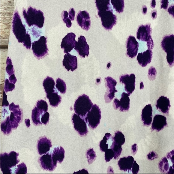 Lane Bryant lavendar cheetah drape blouse 22/24 - Picture 11 of 12